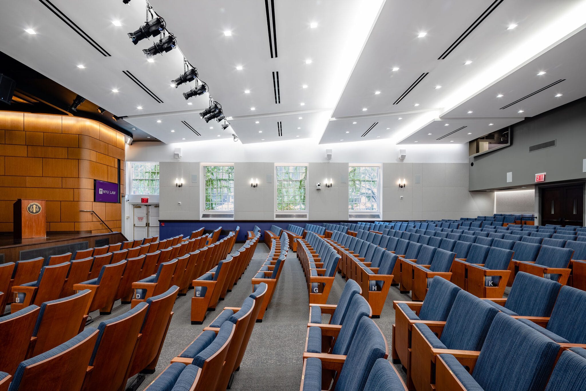 New York University School of Law Tishman Auditorium Fisher Dachs